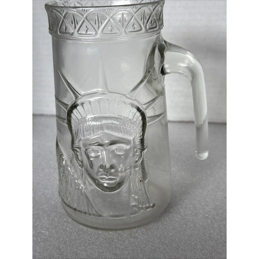 Vintage 1985 Anchor Hocking Statue of Liberty Centennial Beer Mug Glass